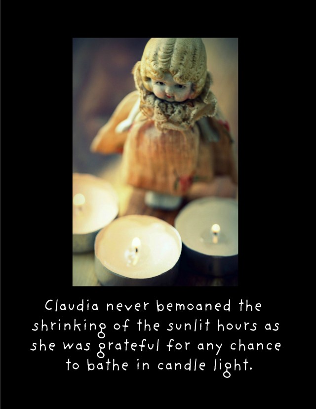 candle winter card docucopies