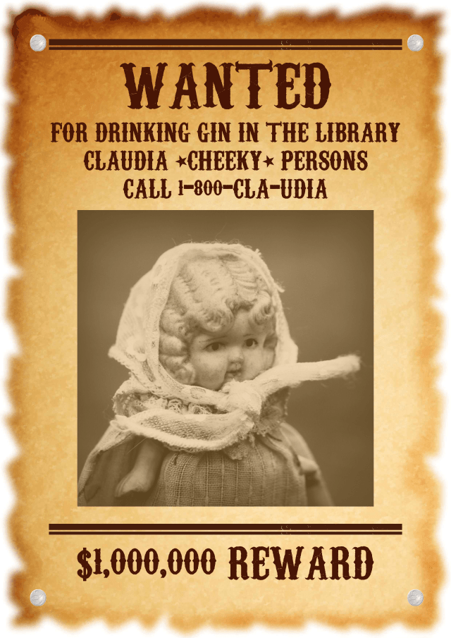 claudia wantedposter