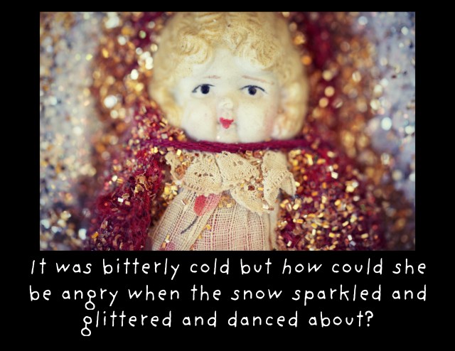 Claudia snow glittered sparkled mad