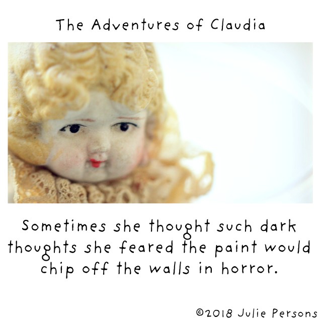 Sometimes she thought such dark thoughts paint horror claudia white 2018 square instagram CROP