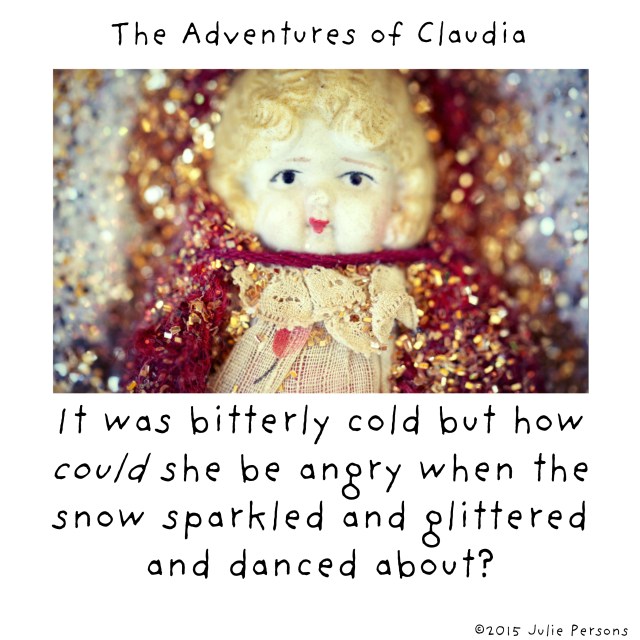 Claudia snow glittered sparkled danced white square instagram
